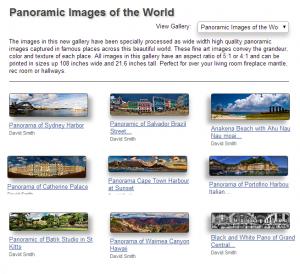 World Panorama Fine Art Image Gallery Announced